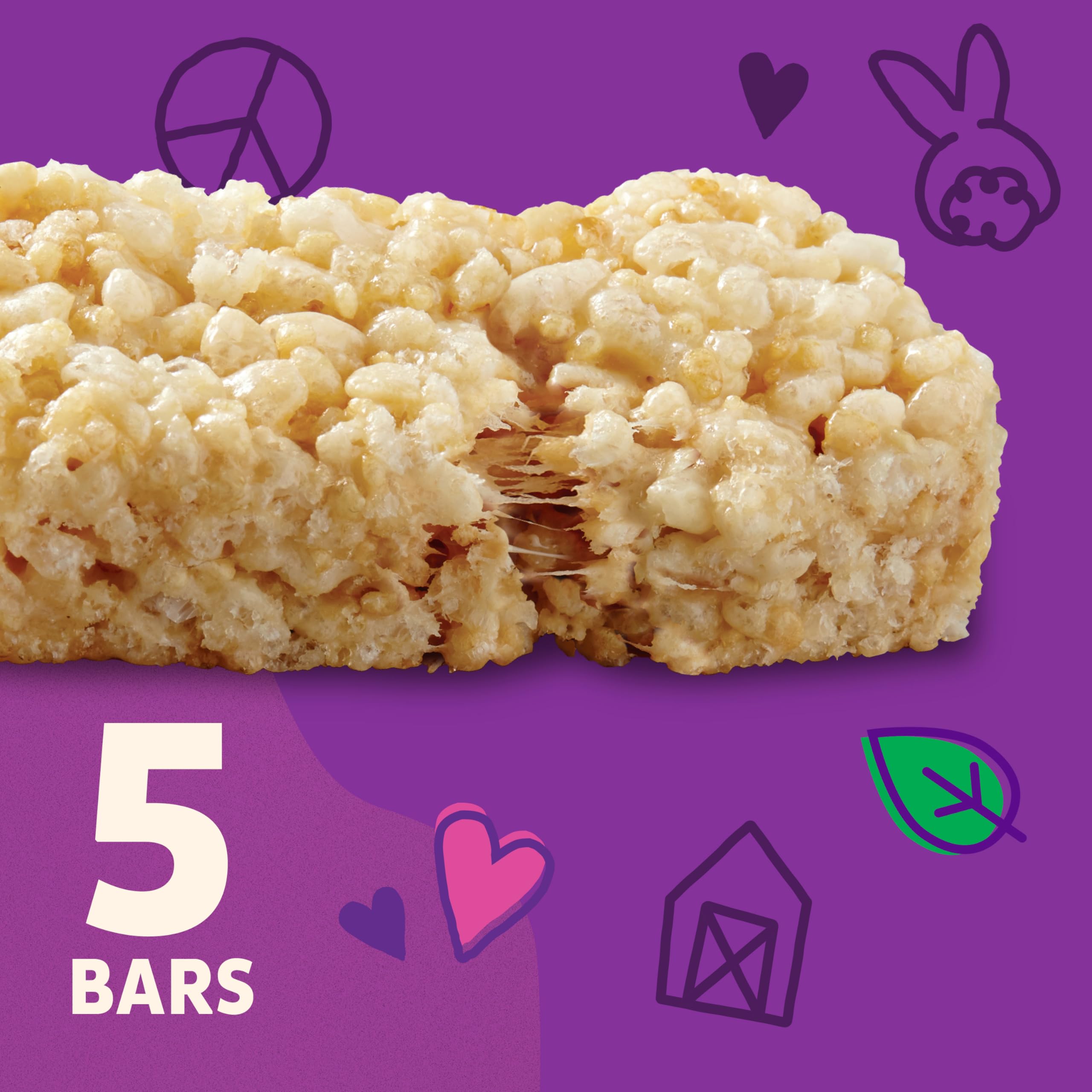 Annie's Organic Original Crispy Snack Bars, Gluten Free, 3.9 oz, 5 ct. - Image 3